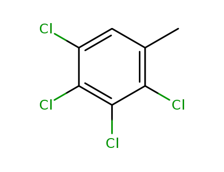 Molecular Structure of 1006-32-2 (1,2,3,4-tetrachloro-5-methylbenzene)