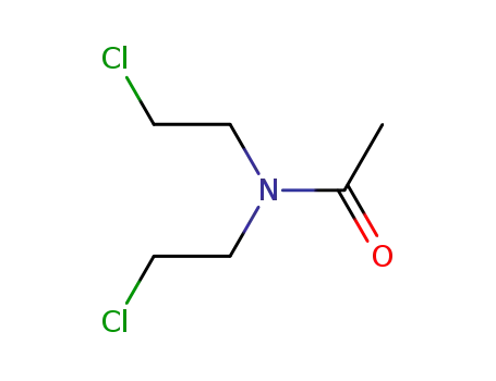Molecular Structure of 19945-22-3 (N,N-Bis(2-chloroethyl)acetamide)
