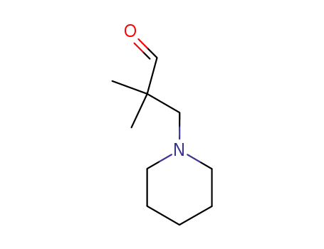 Molecular Structure of 37591-27-8 (1-piperidinepropanal, alpha,alpha-dimethyl-)