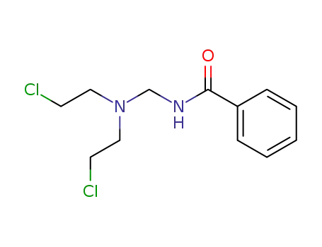 Molecular Structure of 40478-14-6 (N-{[bis(2-chloroethyl)amino]methyl}benzamide)