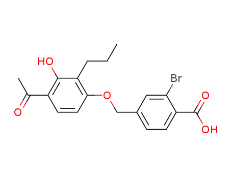 2-bromo-4-(4-acetyl-3-hydroxy-2-propylphenoxy)methylbenzoic acid