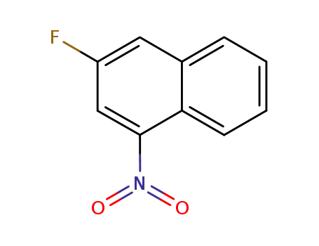 Molecular Structure of 13772-68-4 (Naphthalene, 3-fluoro-1-nitro-)