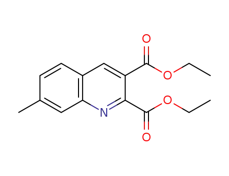 Molecular Structure of 948291-10-9 (7-METHYLQUINOLINE-2,3-DICARBOXYLIC ACID DIETHYL ESTER)