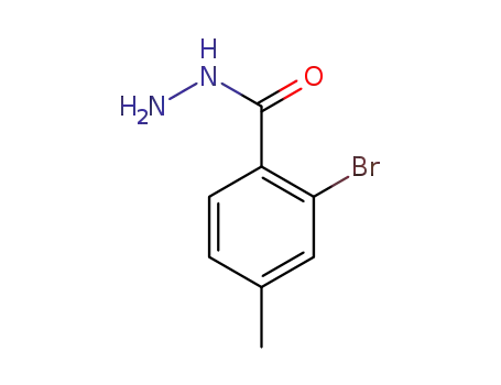 Molecular Structure of 1022059-55-7 (Benzoic acid, 2-bromo-4-methyl-, hydrazide)