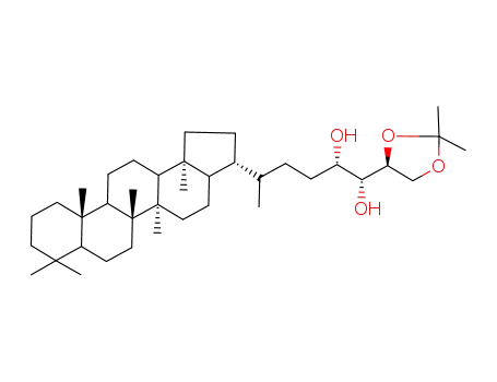 (1S,2S)-1-((S)-2,2-Dimethyl-[1,3]dioxolan-4-yl)-5-((3R,5aR,5bR,11aS,13bS)-5a,5b,8,8,11a,13b-hexamethyl-icosahydro-cyclopenta[a]chrysen-3-yl)-hexane-1,2-diol