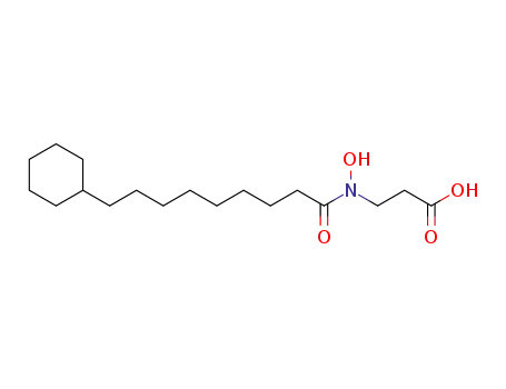 3-(9-cyclohexyl-N-hydroxynonanamido)propanoic acid