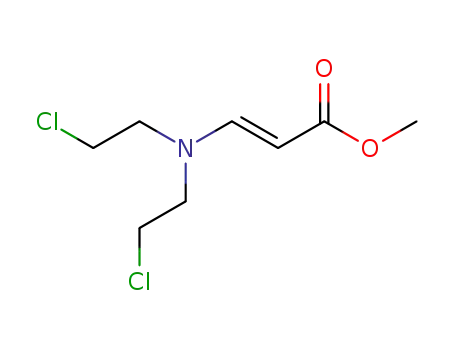 Molecular Structure of 14054-56-9 (methyl (2E)-3-[bis(2-chloroethyl)amino]prop-2-enoate)