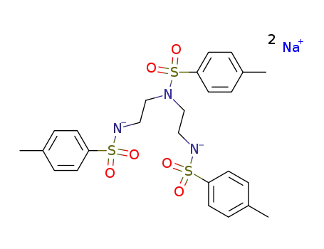 Molecular Structure of 52601-80-6 (N,N',N''-TRI-P-TOSYLDIETHYLENETRIAMINE, DISODIUM SALT)