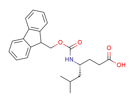 Molecular Structure of 269078-75-3 ((R)-FMOC-4-AMINO-6-METHYL-HEPTANOIC ACID)