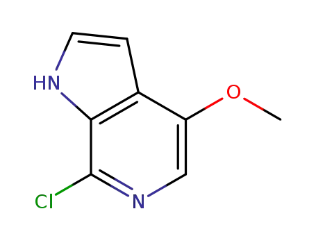 Molecular Structure of 446284-32-8 (7-Chloro-4-methoxy-1H-pyrrolo[2,3-c]pyridine)