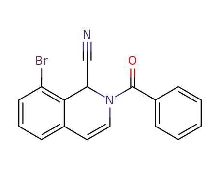 Molecular Structure of 863290-47-5 (2-benzoyl-8-bromo-1-cyano-1,2-dihydroisoquinoline)