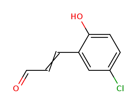 Molecular Structure of 33538-98-6 (3-(5-chloro-2-hydroxyphenyl)acrylaldehyde)