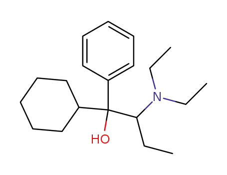 1-Cyclohexyl-2-diaethylamino-1-phenyl-butan-1-ol