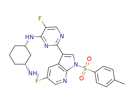 (1S,3R)-N<sub>1</sub>-[5-fluoro-2-[5-fluoro-1-(p-tolylsulfonyl)pyrrolo[2,3-b]pyridin-3-yl]pyrimidin-4-yl]cyclohexane-1,3-diamine