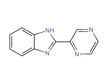 Molecular Structure of 2602-88-2 (1H-Benzimidazole,2-pyrazinyl-(9CI))