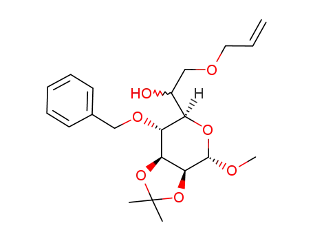 methyl 7-O-allyl-4-O-benzyl-2,3-O-isopropylidene-L-glycero and D-glycero-α-D-manno-heptopyranosides
