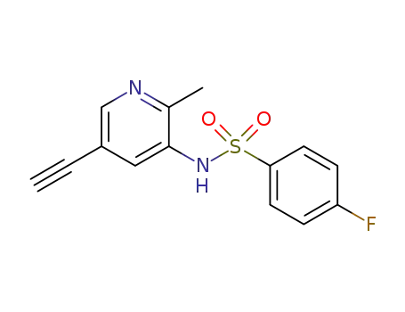 N-(5-ethynyl-2-methyl-pyridin-3-yl)-4-fluoro-benzenesulfonamide