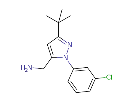 (3-tert-butyl-1-(3-chlorophenyl)-1H-pyrazol-5-yl)methanamine