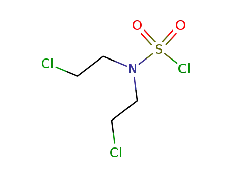 Molecular Structure of 24590-55-4 (bis(2-chloroethyl)sulfamyl chloride)