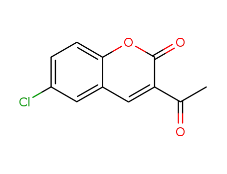 Molecular Structure of 53653-66-0 (3-ACETYL-6-CHLORO-2H-CHROMEN-2-ONE)