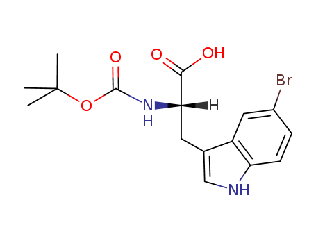 D-Tryptophan, 5-bromo-N-[（1,1-dimethylethoxy)carbonyl]-[114873-17-5]