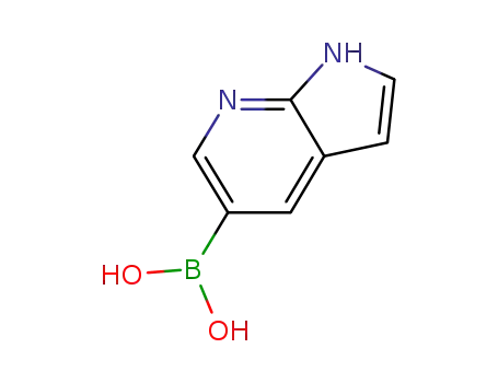 Molecular Structure of 944059-24-9 (1H-PYRROLO[2,3-B]PYRIDIN-5-YLBORONIC ACID)