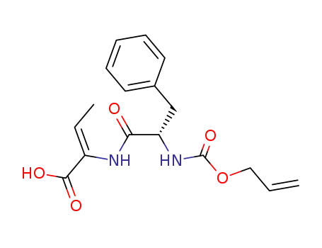 2-Butenoic acid,
2-[[(2S)-1-oxo-3-phenyl-2-[[(2-propenyloxy)carbonyl]amino]propyl]amino
]-, (2Z)-