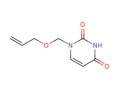 Molecular Structure of 136819-96-0 (1-[(prop-2-en-1-yloxy)methyl]pyrimidine-2,4(1H,3H)-dione)