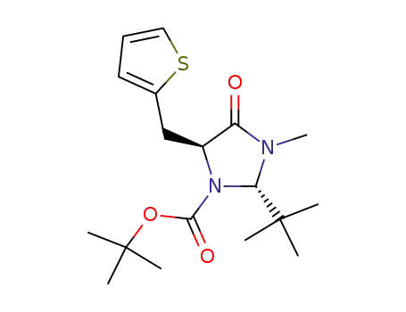 tert-butyl (2S,5S)-2-(tert-butyl)-3-methyl-4-oxo-5-(2-thenyl)-1-imidazolidinecarboxylate