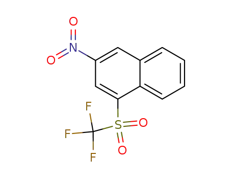 Molecular Structure of 88581-14-0 (Naphthalene, 3-nitro-1-[(trifluoromethyl)sulfonyl]-)