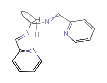 Molecular Structure of 284497-48-9 (1,2-Cyclohexanediamine, N,N'-bis(2-pyridinylmethylene)-, (1R,2R)-rel-)