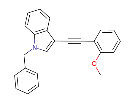 N-benzyl-3-((2-methoxyphenyl)ethynyl)indole