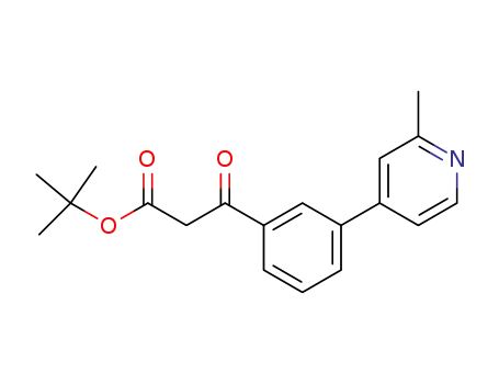 3-[3-(2-methyl-pyridin-4-yl)-phenyl]-3-oxo-propionic acid tert-butyl ester
