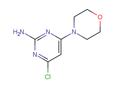 Molecular Structure of 339016-18-1 (4-CHLORO-6-MORPHOLIN-4-YLPYRIMIDIN-2-AMINE)