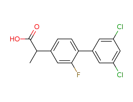 2-(3',5'-dichloro-2-fluoro-biphenyl-4-yl) propionic acid