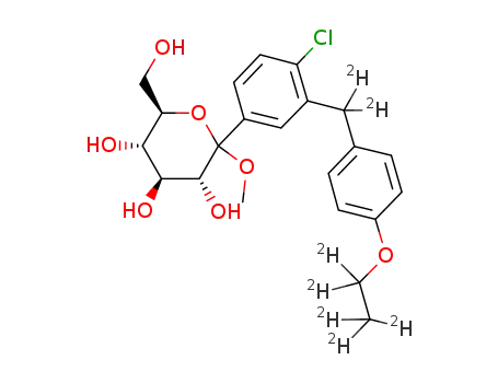 (3R,4S,5S,6R)-2-(4-chloro-3-((4-(ethoxy-d5)phenyl)methyl-d2)phenyl)-6-(hydroxymethyl)-2-methoxytetrahydro-2H-pyran-3,4,5-triol