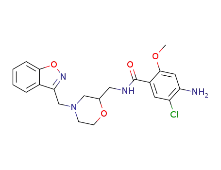 4-Amino-N-(4-benzo[d]isoxazol-3-ylmethyl-morpholin-2-ylmethyl)-5-chloro-2-methoxy-benzamide