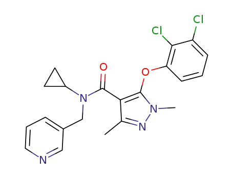 C<sub>21</sub>H<sub>20</sub>Cl<sub>2</sub>N<sub>4</sub>O<sub>2</sub>