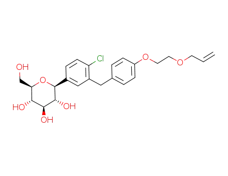(2S,3R,4R,5S,6R)-2-(3-(4-(2-(allyloxy)ethoxy)benzyl)-4-chlorophenyl)-6-(hydroxymethyl)tetrahydro-2H-pyran-3,4,5-triol