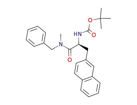 Carbamic acid,
[2-[methyl(phenylmethyl)amino]-1-(2-naphthalenylmethyl)-2-oxoethyl]-,
1,1-dimethylethyl ester, (S)-