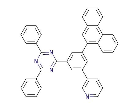 Molecular Structure of 1268250-87-8 (4,6-diphenyl-2-[5-(9-phenanthryl)-3-(3-pyridyl)phenyl]-1,3,5-triazine)