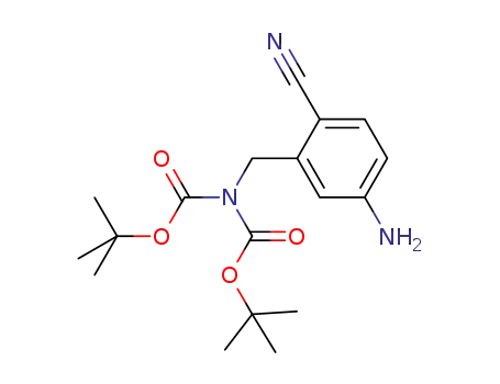tert-butyl N-[(5-amino-2-cyanophenyl)methyl]-N-[(2-methylpropan-2-yl)oxycarbonyl]carbamate