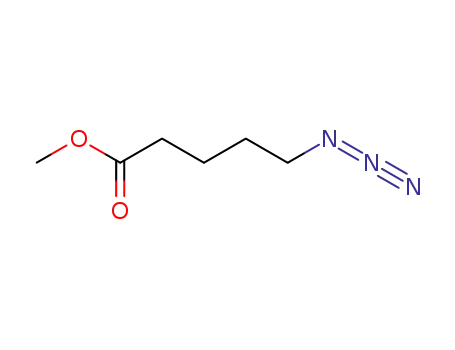 Molecular Structure of 127811-93-2 (Pentanoic acid, 5-azido-, methyl ester)