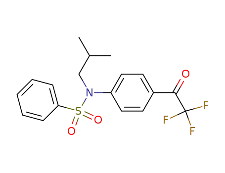 Benzenesulfonamide, N-(2-methylpropyl)-N-[4-(trifluoroacetyl)phenyl]-