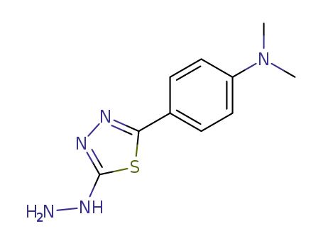 4-(5-hydrazino-[1,3,4]thiadiazol-2-yl)-<i>N</i>,<i>N</i>-dimethyl-aniline