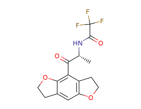 (R)-(+)-N-trifluoroacetyl-2,3,6,7-tetrahydro-4-alanylbenzo[1,2-b;4,5-b']difuran