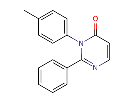 Molecular Structure of 80306-49-6 (3-(4-methylphenyl)-2-phenylpyrimidin-4(3H)-one)