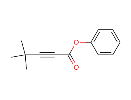Molecular Structure of 111436-86-3 (2-Pentynoic acid, 4,4-dimethyl-, phenyl ester)