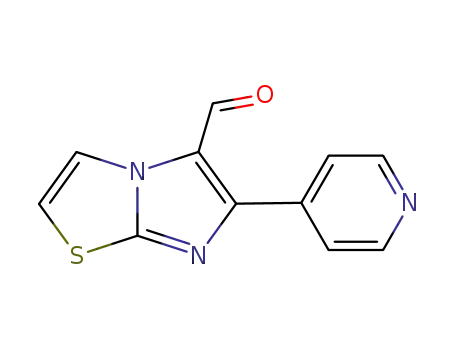 Molecular Structure of 562792-68-1 (6-(PYRIDIN-4-YL)IMIDAZO[2,1-B]THIAZOLE-5-CARBALDEHYDE)