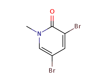 Molecular Structure of 14529-54-5 (3,5-DIBROMO-1-METHYL-1H-PYRIDIN-2-ONE)